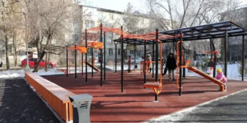 «Бюджет народного участия»: в Ауэзовском районе на пустующем участке открылся новый сквер
