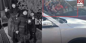 Мужчина зарезал сожительницу на глазах детей и выбросился с 25 этажа в Астане