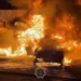 Автомобиль загорелся на АЗС в Жамбылской области