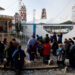 People pray, following a fireworks explosion during patron saint festivities honouring the Virgin of the Light, which left several people dead and others injured, in the community of Santa Maria Canchesda, in the Temascalcingo municipality, State of Mexico, Mexico, September 6, 2026. REUTERS/Luis Cortes
