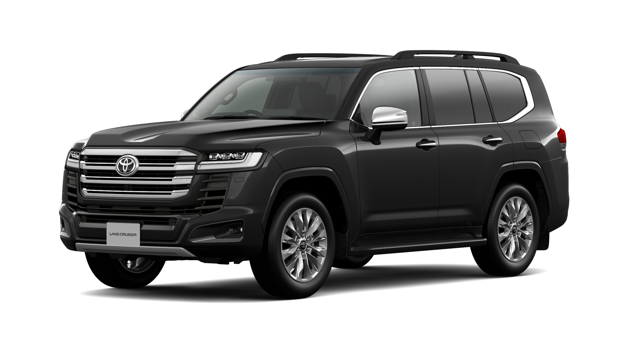 Toyota Land Cruiser 300 ZX Hybrid — вид спереди в три четверти