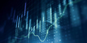 Currency and Exchange Stock Chart for Finance and Economy Display